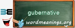 WordMeaning blackboard for gubernative